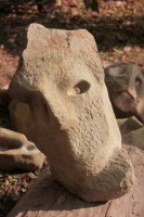 Originálna kamenná socha,Maska- kamenná socha